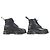 Autre Marque Dr.Martens RIKARD Polierte Glattlederstiefel Schwarz - Ansicht 4
