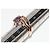 Autre Marque Anello in oro rosa Au750 con ametista e diamante Porpora - vista 2