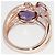 Autre Marque Anello in oro rosa Au750 con ametista e diamante Porpora - vista 3