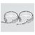 Tiffany & Co Orecchini in oro bianco 750 con diamanti Tiffany Atlas D'oro - vista 3