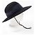 Cappello in feltro di coniglio in lana e rayon Gucci Nero Blu navy - vista 2
