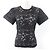 Camiseta de nylon con encaje floral Louis Vuitton Negro