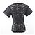 Camiseta de nylon con encaje floral Louis Vuitton Negro - vista 3