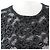 Camiseta de nylon con encaje floral Louis Vuitton Negro - vista 4