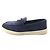 Mocassini in suede Prada 1D222N Blu Blu navy - vista 5