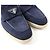 Mocassini in suede Prada 1D222N Blu Blu navy - vista 8