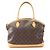 Louis Vuitton Lockit Horizontal Monogram Tote Bag Braun
