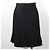 Falda plisada de lana y nylon Chanel Negro - vista 3