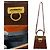 Gancini Bolsa 2way de couro de lagarto Salvatore Ferragamo Marrom - vista 4