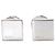 Gemelli Gucci in argento 925 con logo quadrato