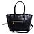 Prada Kalbsleder 2-Wege-Handtasche Schwarz
