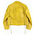 Chaqueta de piel de ternera con charm de logo triangular de Prada Amarillo - vista 2