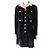 Abrigo de terciopelo con botones COCO de tweed de seda rayón Chanel 22B P73309 Negro Rosa