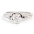 Bulgari Bvlgari PT950 Incontro D'Amore Ring D0.35ct Größe 46 Silber - Ansicht 3