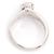 Bulgari Bvlgari PT950 Incontro D'Amore Ring D0.35ct Größe 46 Silber - Ansicht 4