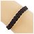 Autre Marque Bracciale in pelle argento 925 HOMME+ 4℃ Marrone