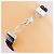 Autre Marque Bracciale in pelle argento 925 HOMME+ 4℃ Marrone - vista 3