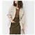 Autre Marque Chaqueta militar de lino relajada Olivia de Pilgrim Surf+Supply Beige - vista 3