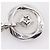 Autre Marque COLLANA IN ARGENTO 925 THE KISS Star - vista 8