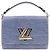 Borsa a Spalla 2 in 1 Louis Vuitton Twist MM in Pelle Epi Blu