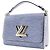 Borsa a Spalla 2 in 1 Louis Vuitton Twist MM in Pelle Epi Blu - vista 2