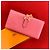 Cartera larga de cuero Epsom Béarn de Hermès Rosa