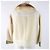 Giacca in Lana Seta e Visone Louis Vuitton Beige Crudo - vista 4
