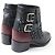 Stivaletti in pelle e tweed Chanel 22B G39334 Nero Blu chiaro - vista 3
