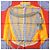 Foulard in seta Hermès Calle 90 Galons e Brandebourgs Porpora - vista 3