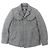 Autre Marque Aquascutum Wool Artificial Leather Down Jacket Grey