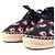 Prada Gabardine-Leinensandalen Schwarz Pink - Ansicht 5