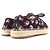 Prada Gabardine-Leinensandalen Schwarz Pink - Ansicht 7