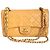 Timeless CHANEL Borsa Classica Doppia Media - Giallo Canarino Vivace