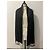 Stola Christian Dior in seta nera e argento Nero - vista 5