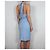Abito in cotone blu Dsquared2 - vista 3