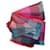 Manta Chanel de cachemira azul y rosa a cuadros logo CC  - vista 1