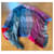 Manta Chanel de cachemira azul y rosa a cuadros logo CC  - vista 3