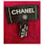 Manta Chanel de cachemira azul y rosa a cuadros logo CC  - vista 6