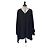 Capa negra con capucha Courreges Negro Blanco roto