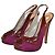 Sandali Alberta Ferretti in vernice e scamosciato 37 IT Multicolore