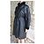 Abrigo Trench Jean Louis Scherrer Negro de Cuero de Cordero - vista 4