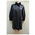 Abrigo Trench Jean Louis Scherrer Negro de Cuero de Cordero - vista 6