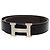 Hermès H Guilloché Reversible Constance Leather Belt Black