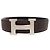 Hermès H Guilloché Reversible Constance Leather Belt Black - view 4