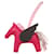Charm per borsa Hermès Rodeo Pegasus PM Rosa  - vista 1