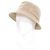 Cappello bucket in cotone ricamato Fred Stitch di Hermès Marrone Beige