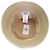 Cappello bucket in cotone ricamato Fred Stitch di Hermès Marrone Beige - vista 6