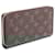 Louis Vuitton Zippy Wallet Monogram Long Wallet Brown Pink Leather  ref.2433655