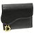 Cartera Dior Saddle Lotus de piel de cabra Negro
