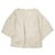 Autre Marque TOP CORTO A MANICHE QUADRATE CLANE in misto rayon Beige
